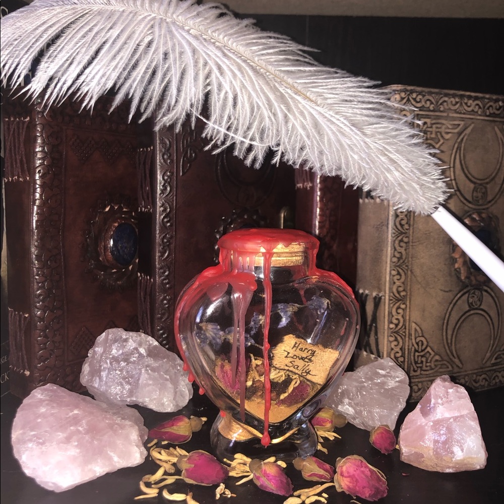 Love spell jar